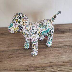 VS Pink Plush Dog Graffiti